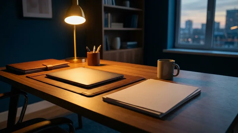 Business formation folders and a closed laptop on a lamp-lit desk, Registering an Out-of-State LLC or Corporation in Louisiana